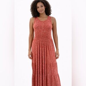 New! Lou & Gray Sleeveless Coral Maxi Dress Size XL